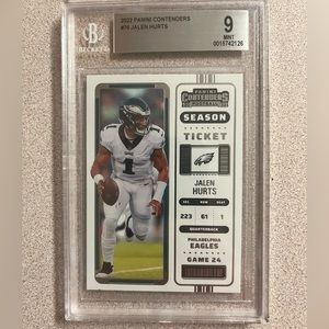 2022 Panini Contenders Jalen Hurts BGS 9